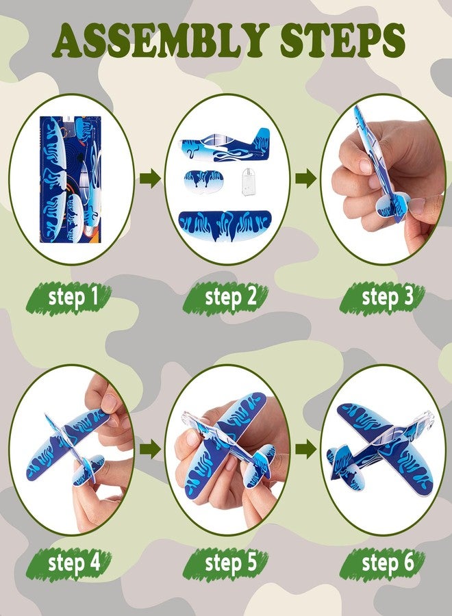 ShinyRelief مجموعة ألعاب عسكرية من ShinyRelief مكونة من 102 قطعة، هدية عسكرية رائعة للأولاد في عيد الميلاد، تتضمن زينة حفلات مموهة، ومظلة، وتلسكوب، وعصا فقاعات، وقلادة مموهة، وطائرة شراعية، مناسبة للأطفال من سن 3 إلى 12 عامًا. - Image 3